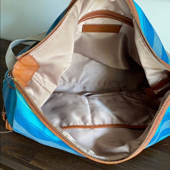 Cole Haan Canvas and Leather Crossbody Purse - Picture 3 of 4